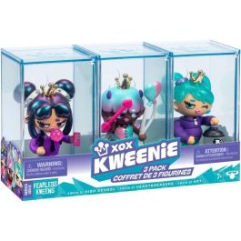 Pack de muñecas - XOX KWEENIE - Serie Fearless - 13 cm - 3 muñecas incluidas - Acabados únicos