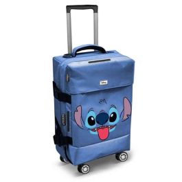 Karactermania Maleta de Cabina Lilo y Stitch Face 4 Ruedas Poliéster Azul 35 x20 x55 cm con Cierre TS Lock y Puerto USB Precio: 80.08264. SKU: B16P7TYR3G