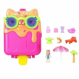 Mattel JCB17 Polly Pocket - Juego de Viaje con Accesorios - Vacaciones al Sol