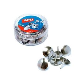 Apli Chinchetas Niqueladas Caja de 50 Unidades Precio: 0.79000053. SKU: BIX11725