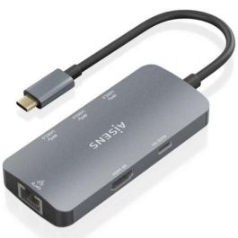 AISENS - USB-C DOCK 6 EN 1, USB-C A 1xHDMI, 1xRJ45, 3xUSB-A, 1xUSB-C PD, GRIS, 15CM Precio: 17.5000001. SKU: B14YM8PT5T