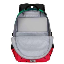 Karactermania OMP! Run. Plus FAN Melty Melo Mochila Verde 44x34x21 cm con Gran Capacidad, 3 Compartimentos, Bolsillo para Portátil y Puerto USB