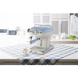 Ariete Cafetera Espresso Vintage 1389/15 Azul 900W para 2 Cafés Molido o Pastilla