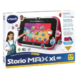 VTECH Consola Storio Max XL 2.0 Rosa Tableta Educativa Niño 7 Pulgadas