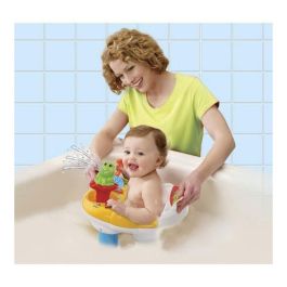 VTech Baby Asiento de Baño Súper Interactivo 2 en 1 y Juguete para Bebés +6 Meses con 4 Botones Luminosos y Rana que Proyecta Agua