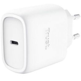 Trust Maxo 25522 Cargador de pared GaN 45W con 1xUSB Tipo-C y cable USB-C de 2m incluido para smartphone, tablet o portátil