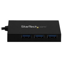 Hub USB 4 Puertos Startech HB30A3A1CFB Negro Hub USB 4 Puertos Startech HB30A3A1CFB Negro