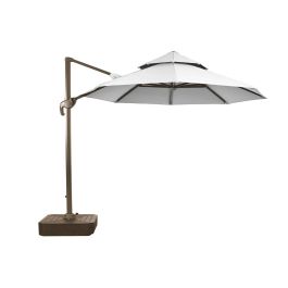 Sombrilla Home ESPRIT Gris oscuro Marrón claro 290 x 350 x 280 cm Sombrilla Home ESPRIT Gris oscuro Marrón claro 290 x 350 x 280 cm