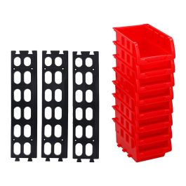 Kinzo Set de 8 mini gavetas apilables 12x10cm, Rojo Precio: 14.49999991. SKU: S7903317
