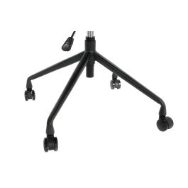 DKD Home Decor Silla Vintage Marrón Oscuro con Ruedas de PP y Metal, 57.5 x 83 x 47.5 cm, capacidad 89 kg