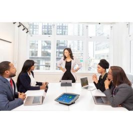 Compulocks Soporte Seguro para Tabletas AV Capsule, Ángulo de 30°, Ideal para Conferencias y Kioscos