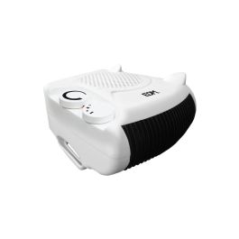 Edm Calefactor Compacto 2 en 1 Vertical/Horizontal 1000-2000W Blanco con Protector de Sobrecale