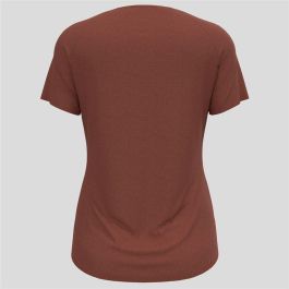 Camiseta de Manga Corta Mujer Odlo Essential Marrón