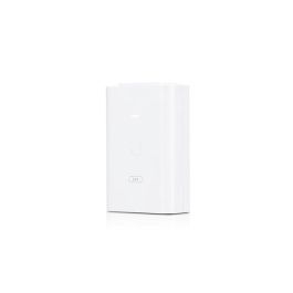 Ubiquiti Inyector PoE / Adaptador de Red Ethernet 24V DC 1.0A 24W con 2 Puertos RJ45, Blanco, Protección ESD