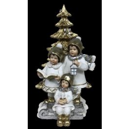 Figura Navidad Moderna DKD Home Decor Multicolor 11.5 x 21 x 11.5 cm (2 Unidades)