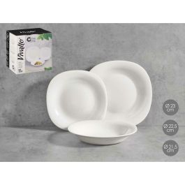 Set de Vajilla Vivalto Blanco Vidrio opalino (2 Unidades)