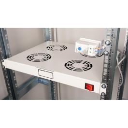 EQUIP Módulo de Ventilación 19" para Armarios Servidor - 4 Ventiladores RAL7035