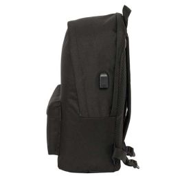 Mochila para Portátil Kings League KINGS LEAGUE "EL BARRIO" Negro 31 x 44 x 18 cm