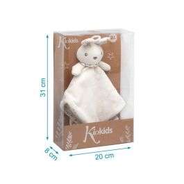 KioKids Doudou Conejo Blanco - Peluche de Apego Suave de Poliéster para Bebés desde 0 Meses