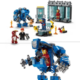 Lego Marvel 76315 Laboratorio de Iron Man: Salón de Armaduras - Juguete para Niños de 8 Años
