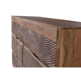 Giner y Colomer Cómoda de Acacia con Patas Metálicas, 6 Cajones, Natural, 86x125x40 cm