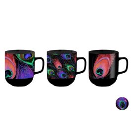 Taza Mug DKD Home Decor Porcelana Negro Rosa (11.5 x 8.5 x 10 cm) (3 pcs) (380 ml) Precio: 6.50000021. SKU: B12STN7DWC