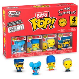 FUNKO Bitty POP! Los Simpsons Figuras Coleccionables - Blister 4 unidades con Misterioso Raro/Hiperraro
