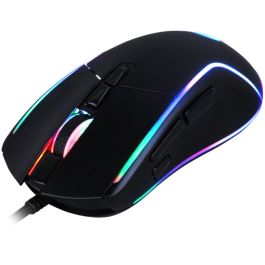 DeepGaming DeepDarth Ratón Gaming Óptico RGB 6400 DPI 8 Botones Programables con Sensor 3610 y Cable Trenzado USB
