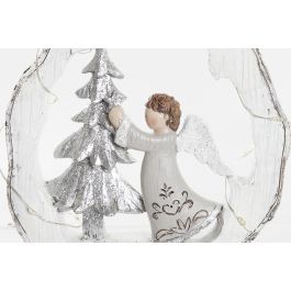 Figura Navidad Moderna DKD Home Decor Blanco Dorado 4.5 x 19 x 17 cm (2 Unidades)