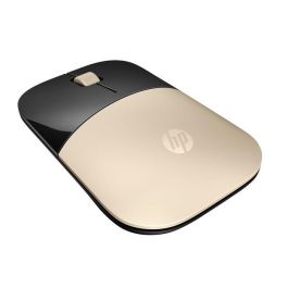 HP Z3700 Ratón Inalámbrico Dorado, con Conectividad Sin Cables y Diseño Delgado Portátil