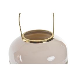 DKD Home Decor Portavelas Delhi Chic Rosa y Azul, 24 x 56 x 24 cm (2 Unidades)