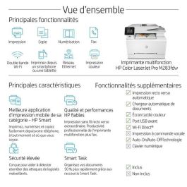 HP Color LaserJet Pro MFP M283fdw, Laser, 600 x 600dpi, 22ppm, A4, 256MB, WiFi, 2.7″ HP Color LaserJet Pro MFP M283fdw, Laser, 600 x 600dpi, 22ppm, A4, 256MB, WiFi, 2.7″