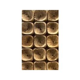 DKD Home Decor Espejo Árabe Natural de Pared Grande en MDF y Cristal, Diseño Decorativo Oriental 120 x 70 x 4 cm