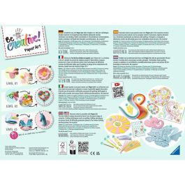 Ravensburger Be Creative Paper Art Maxi: Gran Set de Arte con 3 Actividades de Quilling, Creaciones 3D y Plegado, Edad +8 años
