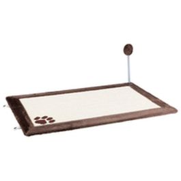 Trixie TRI4047974043233 Alfombra Rascadora con Juguete de Sisal y Felpa, 70x45 cm, Natural/Marrón Trixie TRI4047974043233 Alfombra Rascadora con Juguete de Sisal y Felpa, 70x45 cm, Natural/Marrón