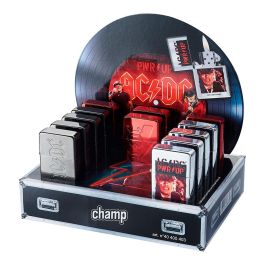 Champ Mechero Gasolina AC/DC Modelos Variados Euro/U