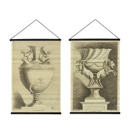 DKD Home Decor Lienzo Neoclásico con motivo de Jarrones, Color Beige, Fabricado en Madera, 90x60 cm (Juego de 4 Unidades Aleatorias) Precio: 51.24834. SKU: B1G5HHJA6P