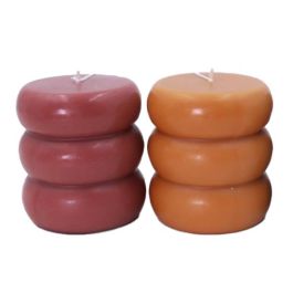 DKD Home Decor Vela Urban de Cera Terracota Granate 9x10x9 cm, 70h Duración (6 Unidades) Precio: 23.87088. SKU: B1B5WEGSJV