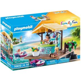 Playmobil Alquiler Botes Con Bar - Set de figuras con bar de zumos, botes de remos y accesorios para un día en la playa. Incluye 3 figuras y botes flotantes.