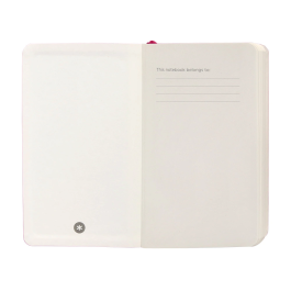 Antartik Cuaderno A6 Tapa Blanda Rayas Burdeos 100 Hojas 80gr FSC