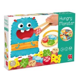 Goula Juego de Destreza Hungry Monster de Madera - Prepara la Pizza del Monstruo Tragón para Niños 3+ Años (Hasta 4 Jugadores)