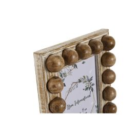 Marco Foto 10X15 Indio DKD Home Decor Blanco Marron 3 x 20.6 x 16 cm