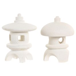 DKD Home Decor Decoración Luminosa Oriental Pagoda LED Resina Blanca 9.5x13x9.5 cm (4 Unidades) Precio: 33.59000051. SKU: B1DM2S2PW6