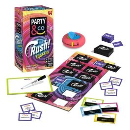 Party & Co. Rush Juego de Mesa de Fiesta Contrarreloj. Para 4 Jugadores. Incluye 240 Cartas y Relojes de Arena. Edad +14 Años.