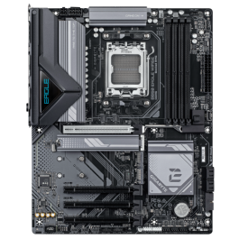 GIGABYTE B850 EAGLE WIFI6E Placa Base - Procesadores AMD Ryzen Serie 9000, VRM digital de 8+2+2 fases, hasta 8200MHz DDR5 (OC), 1xPCIe 5.0 + 2xPCIe 4.0 M.2, LAN GbE, WiFi 6E, USB 3.2 Gen 2