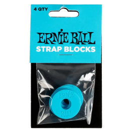 Ernieball Strap Blocks 4 Pcs Cierres de Seguridad para Correas de Guitarra