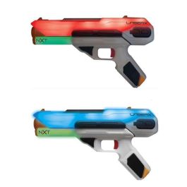 Bizak LaserX Next Level Pack Doble Blasters Láser con Escudo de Energía, 2 Modos de Disparo, Juego Juguete para Niños +3 Años