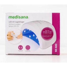 Medisana ND A80 Secador de Uñas UV LED 2 en 1 para Geles y Barnices, Temporizadores, 2 Intensidades, Apagado Automático