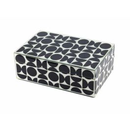 Caja-Joyero Romimex Blanco Negro Vidrio 25 x 11 x 18 cm Precio: 32.99000023. SKU: B1CR8DL5B4