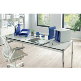 Leitz Archivador de Palanca 180º DIN A4 Maxi Polipropileno Lomo 80 mm Azul